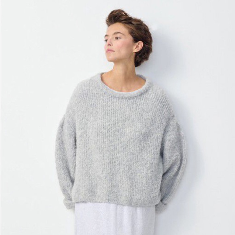 American Vintage Zolly Knit Sweater - Size XS/S - Heather Gray